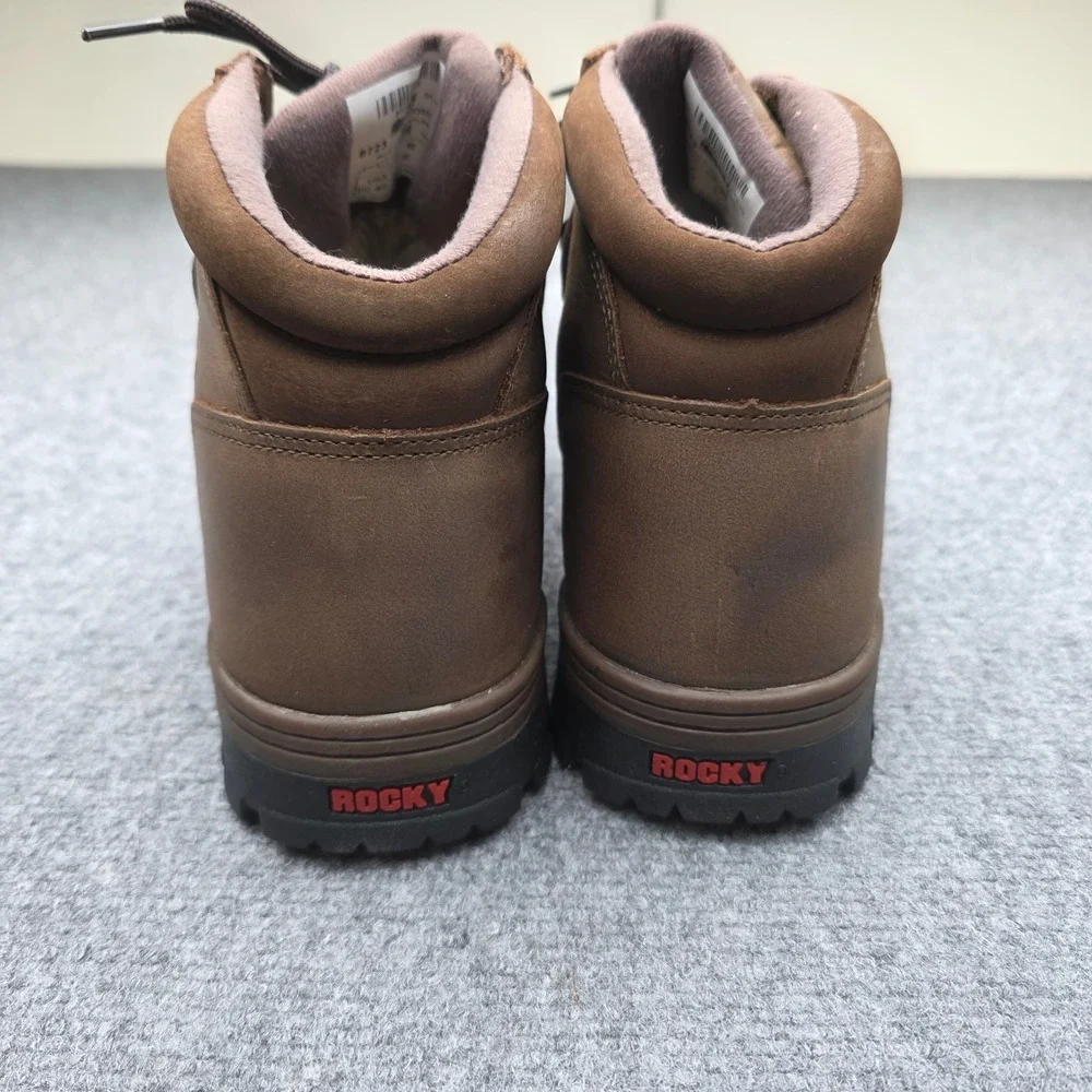 Rocky 8723 Gore-Tex Waterproof Moc Toe Boots Mens Size 9M Leather Work Hiking